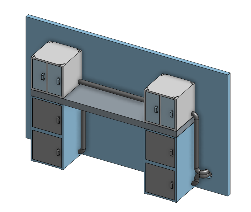 Photo of modular fridge CAD