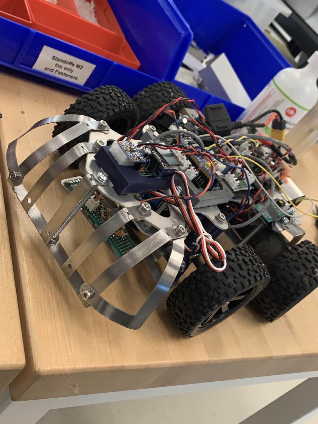 Photo of robot before protective casing